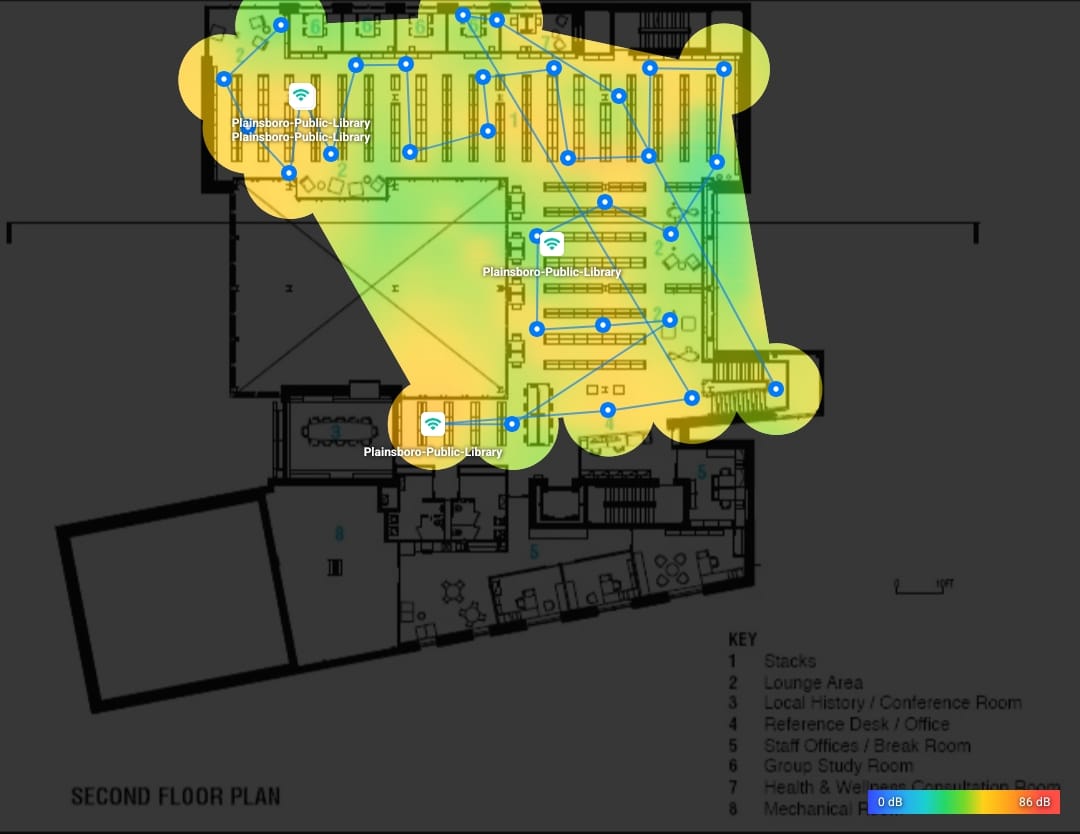 Second floor SNR heatmap